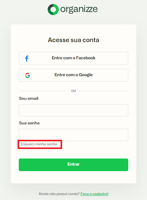 Como recuperar a senha de acesso