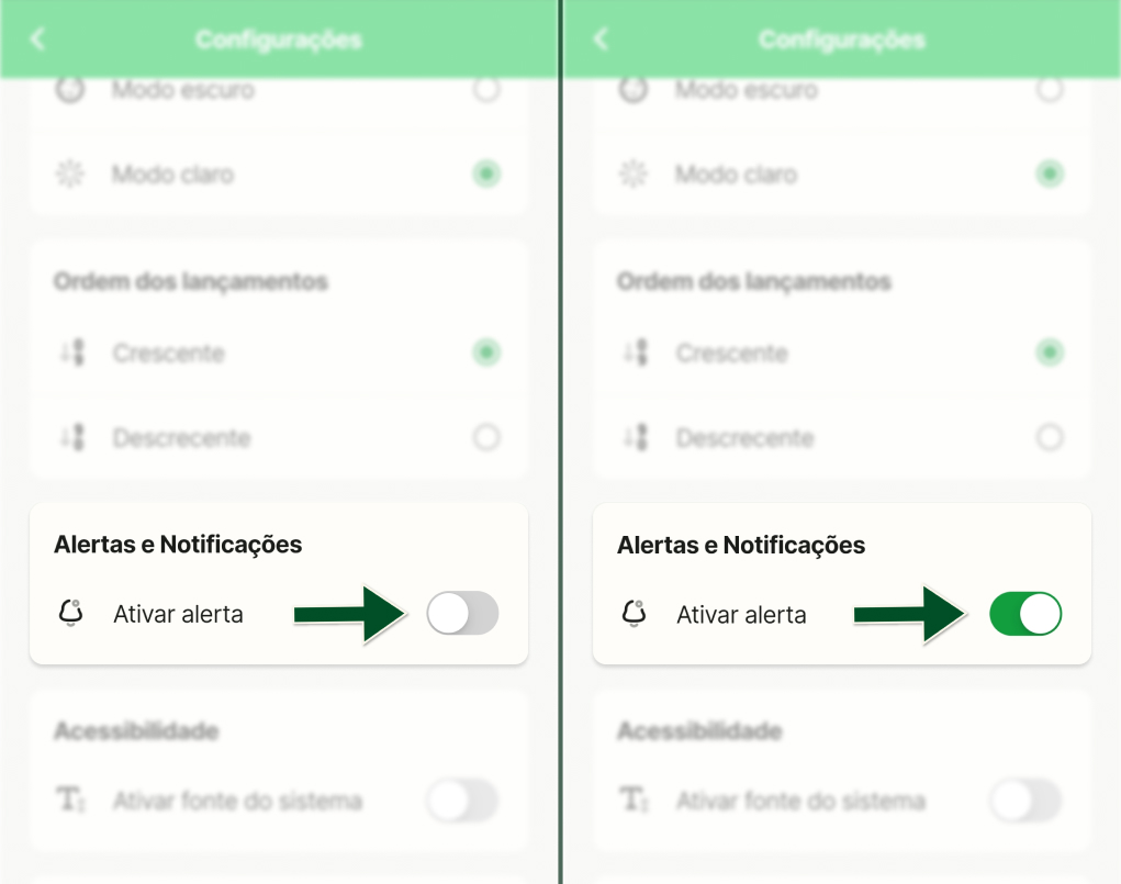 Funcionalidades -  Configurações - Alerta de contas - Passos 3 e 4.jpg