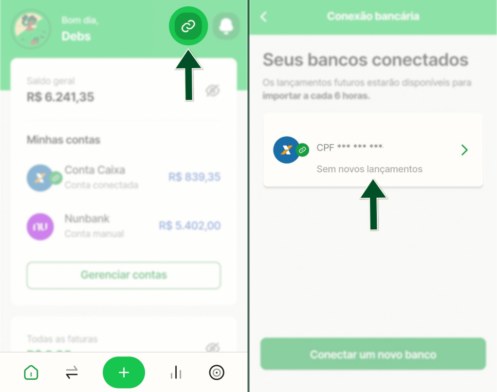 Conexão - Atualizar dados conexão bancária - Passos 1 e 2.jpg