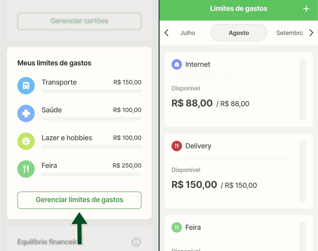 Funcionalidades -  Limite de gastos - Passos 1 e 2.jpg