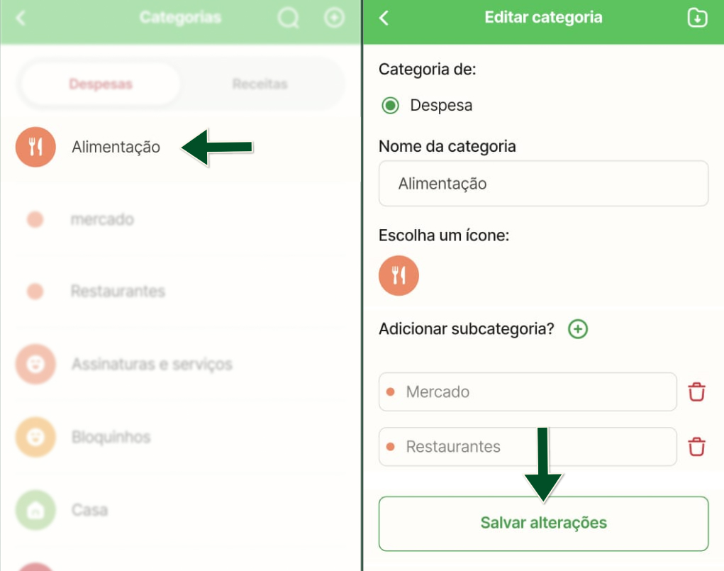 Funcionalidades -  Categorias - Editar categoria- Passos 3 e 4.jpg