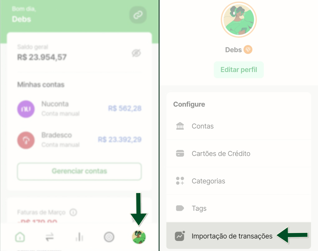 Funcionalidades -  Importação de notificação - Como ativar - Passos 1 e 2.jpg