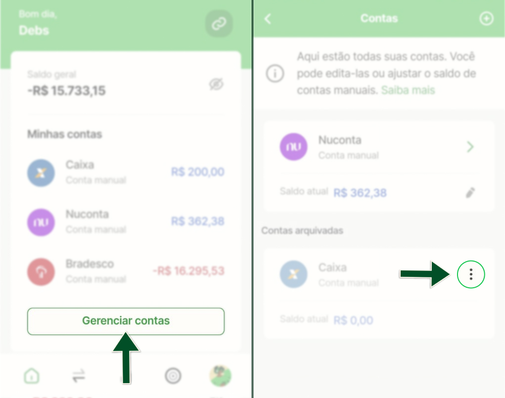Funcionalidades - Desarquivar conta - Passos 1 e 2.jpg